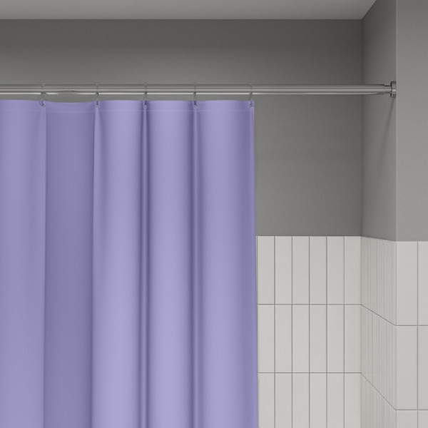 Шторка для ванн текстильная Iddis Promo 180x200 светло-фиолетовый (P08PE18i11)