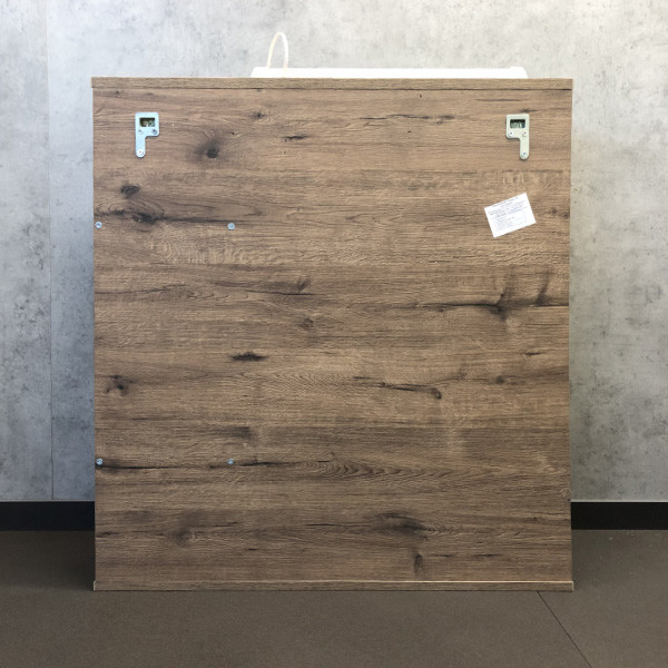 Шкаф зеркальный Comforty Марио 750x835x155 дуб темный (00-00001297)