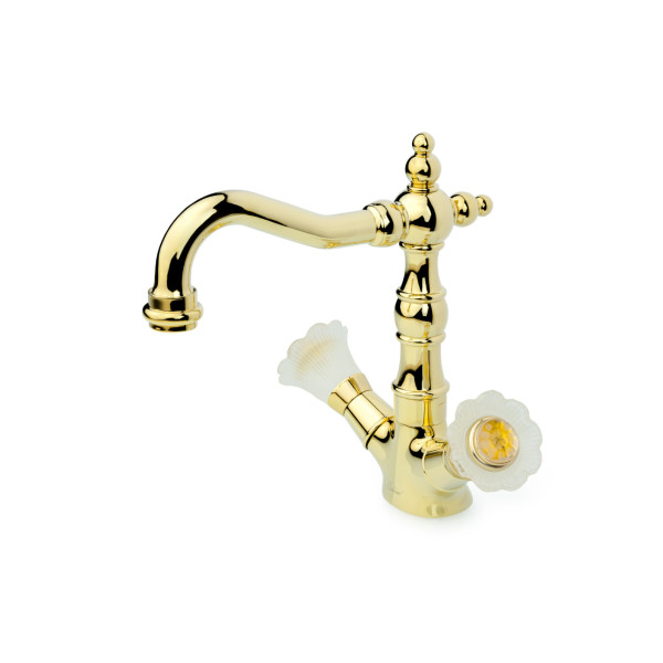 Смеситель для раковины Boheme Сamelia золотой (292-Camelia) Смеситель для раковины Boheme Сamelia золотой (292-Camelia)