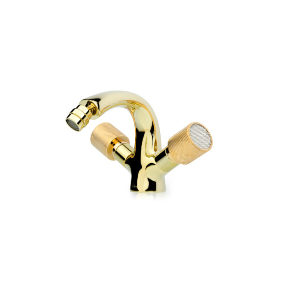 Смеситель для биде Boheme Royal Cristal золотой (296-Royal/CRST)