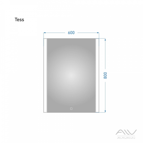 Зеркало с подсветкой Alavann Tess 60