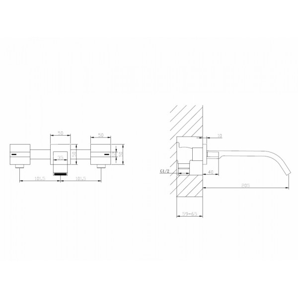 Смеситель для раковины Abber Wasserfall Золотой (AF8612G)
