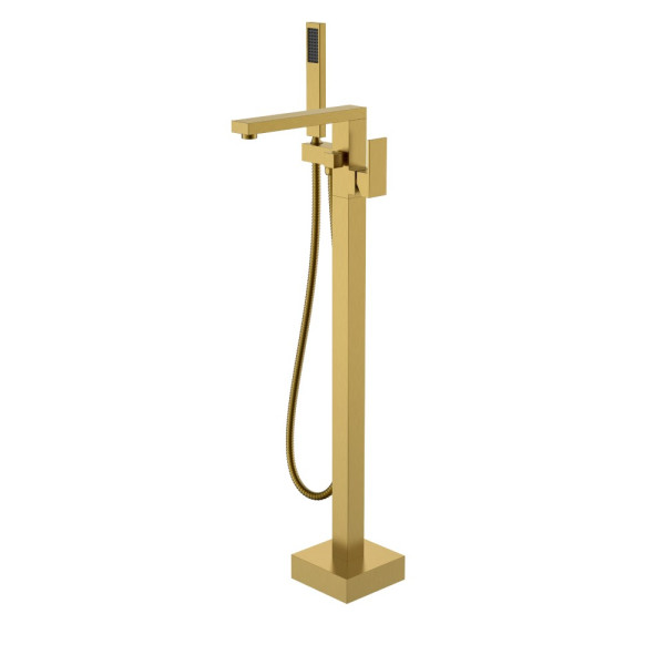 Смеситель напольный для ванны Boheme Qubic Bronze (479-BR)