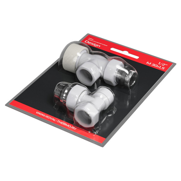 Комплект термостатический осевой 1/2" Royal Thermo Design М30х1,5 (Белый) (RATVDO11212WH) Комплект термостатический осевой 1/2" Royal Thermo Design М30х1,5 (Белый) (RATVDO11212WH)