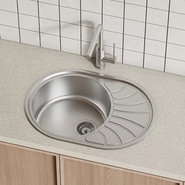 Мойка для кухни врезная Iddis Suno S 65x46 с сифоном нержавеющая сталь шелк (SUN65SDi77S) Мойка для кухни врезная Iddis Suno S 65x46 с сифоном нержавеющая сталь шелк (SUN65SDi77S)