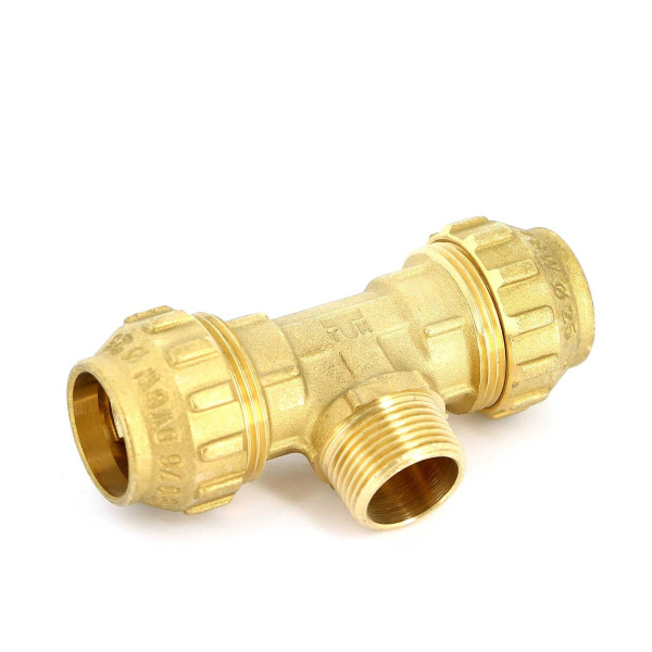 Тройник "Tiemme" 25*3/4"Н*25 (для п/э трубы) (3400069)