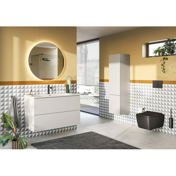 Пенал подвесной Vitra Metropole Pure 40 см левосторонний, глянцевый белый (67344)