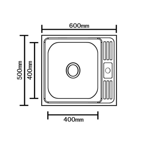 Мойка накладная Sinklight 50x60 0.6/16 вып. хром глянцевый (00-00000760) Мойка накладная Sinklight 50x60 0.6/16 вып. хром глянцевый (00-00000760)
