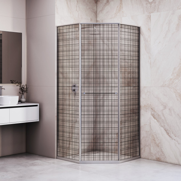 Душевой уголок RGW 80x80x200 стекло тонированное, профиль хром (33328288-241R)