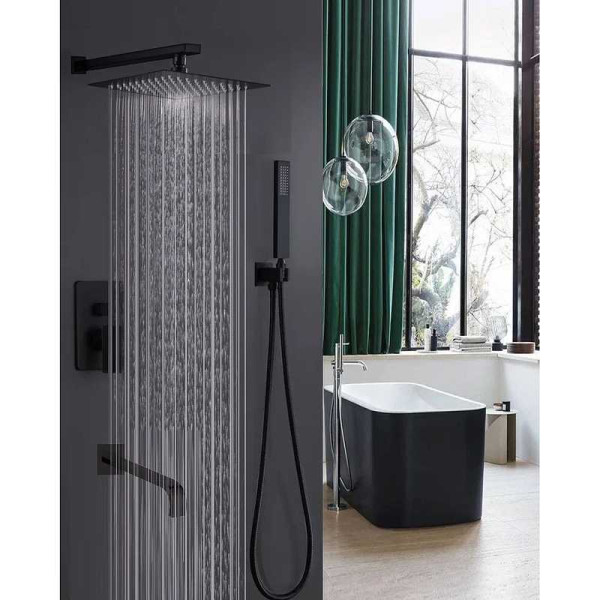Душевая система ALMAes Liros черная матовая (TVZ-0889) Душевая система ALMAes Liros черная матовая (TVZ-0889)
