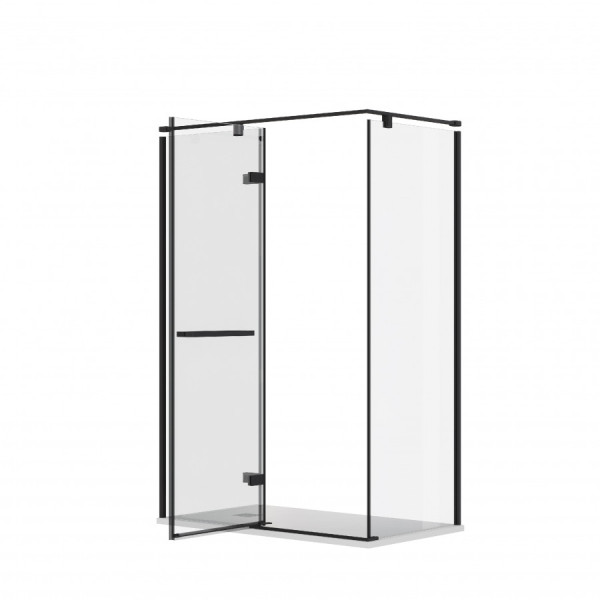 Душевая дверь Roca Akropolis 120x90x200  L стекло прозрачное, профиль черный матовый (Z.RU93.0.788.5)