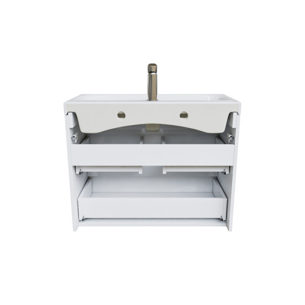 Тумба с умывальником подвесная Iddis Zodiac с ящиками 80x37,3 белая (ZOD8CB0i95K)
