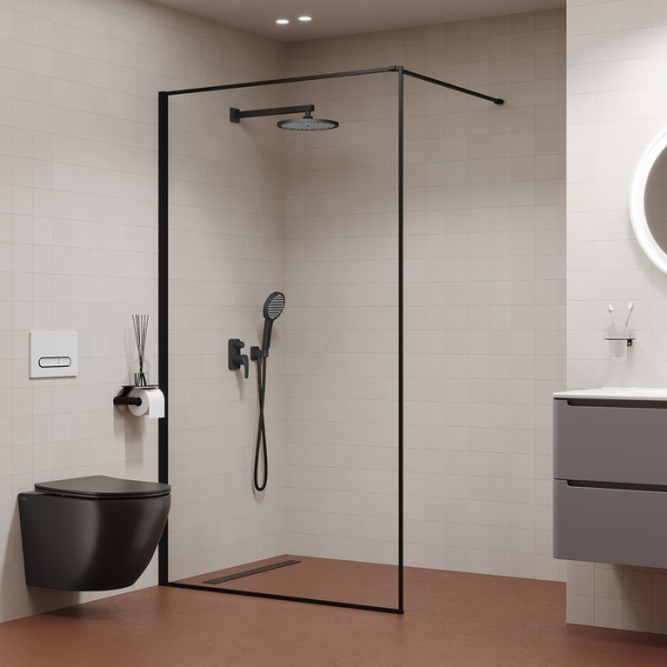 Душевая система Iddis Optima Home черная (OPHBL02i67)