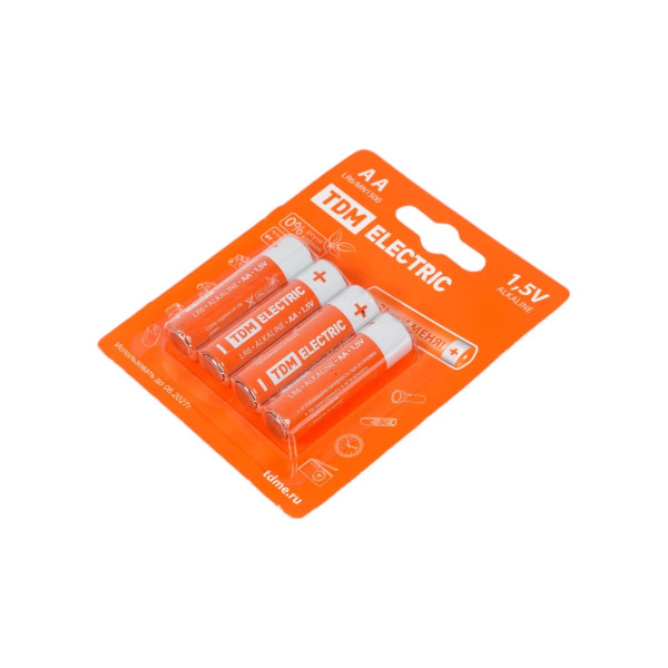 Элементы питания TDM LR6 AA Alkaline 1,5V BP-4 (4 шт) (SQ1702-0003) Элементы питания TDM LR6 AA Alkaline 1,5V BP-4 (4 шт) (SQ1702-0003)