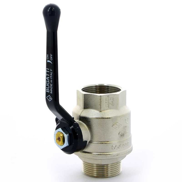 Кран Bugatti 1 1/2" ВН шаровый Oregon 305 (черная ручка) (03050086) Кран Bugatti 1 1/2" ВН шаровый Oregon 305 (черная ручка) (03050086)