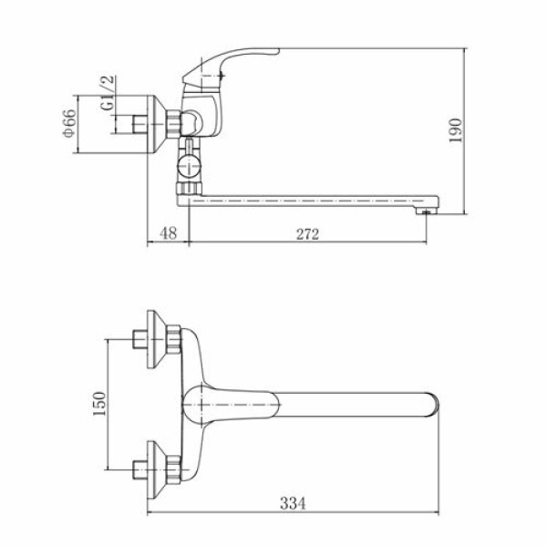 Смеситель для ванны и душа Fashun с душевым комплектом хром (A2136) Смеситель для ванны и душа Fashun с душевым комплектом хром (A2136)