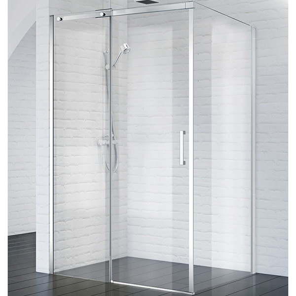 Душевой уголок BelBagno Acqua 150x90x195 стекло прозрачное, профиль хром (ACQUA-AH-1-150/90-C-Cr)