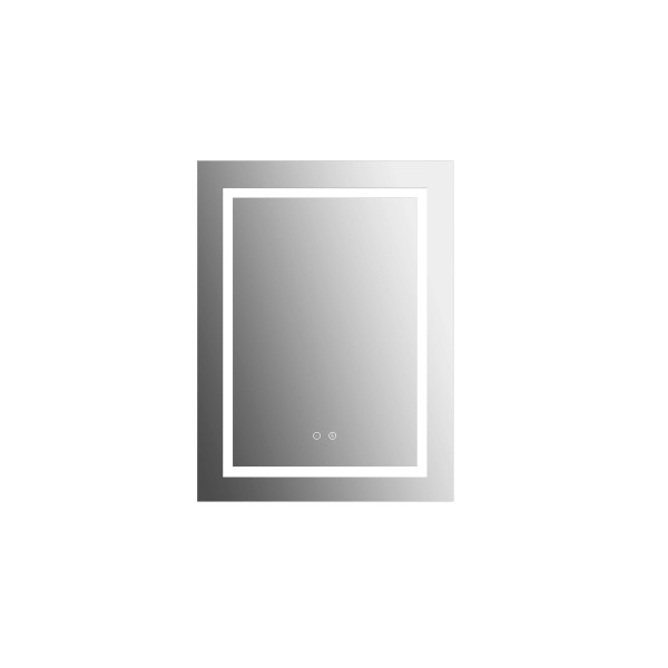 Шкаф зеркальный алюминиевый Aquatek с подсветкой 600x800x133 антизапотевание (AQ7604-MLC)