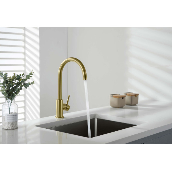Смеситель для кухни Aquatek Европа шлифованное золото (AQ1382BG) Смеситель для кухни Aquatek Европа шлифованное золото (AQ1382BG)