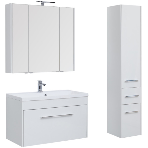 Тумба подвесная Aquanet Августа 100 белый (210019) Тумба подвесная Aquanet Августа 100 белый (210019)