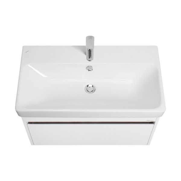 Тумба подвесная Aquaton Марти 768x427x412 белый, дуб эндгрейн (1.A283.2.01M.Y01.0)