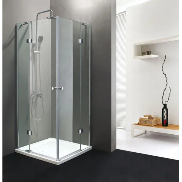 Душевой уголок Cezares Verona 120x120x195 стекло прозрачное, профиль хром (VERONA-W-A-2-120-C-Cr)