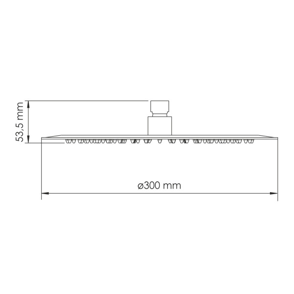 Душ верхний WasserKRAFT 30х5,34х30 розовое золото (A330)