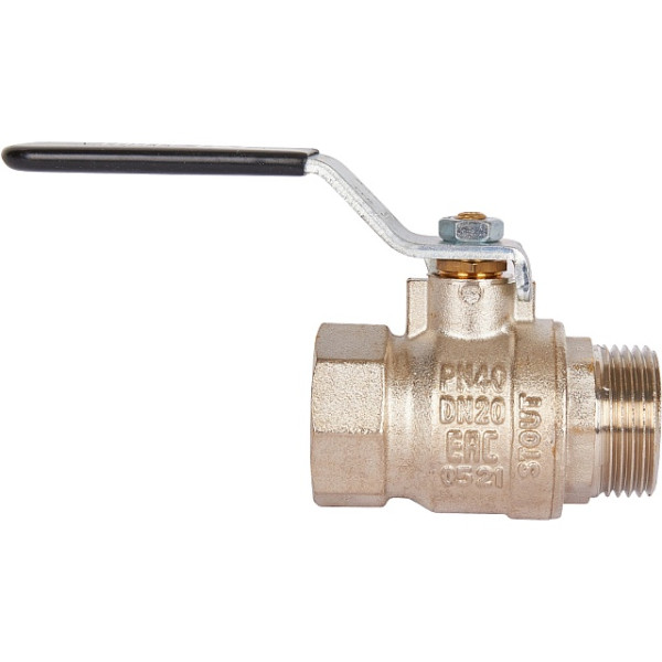 Кран 3/4" ВН шаровый Stout стандартнопроходной (чёрная ручка) (SVB-0013-000020)