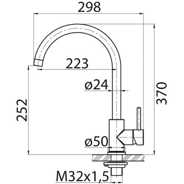 Смеситель для кухни BelBagno (BB-LAM03-2-IN-NERO)