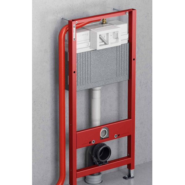 Инсталляция для унитаза Tece TECEbase с клавишей смыва черная матовая (9400414)