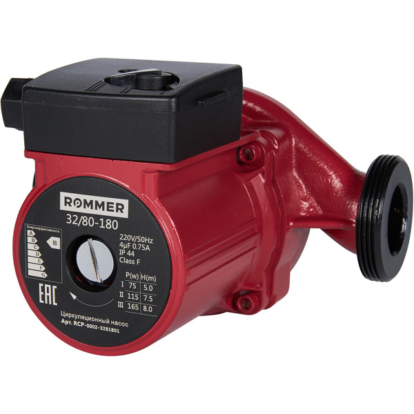 Насос циркуляционный ROMMER 32/80-180 Насос циркуляционный ROMMER 32/80-180
