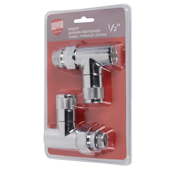 Комплект дизайн-вентилей Royal Thermo PIANO 1/2" прямой (хром) (RTE 50.024) Комплект дизайн-вентилей Royal Thermo PIANO 1/2" прямой (хром) (RTE 50.024)