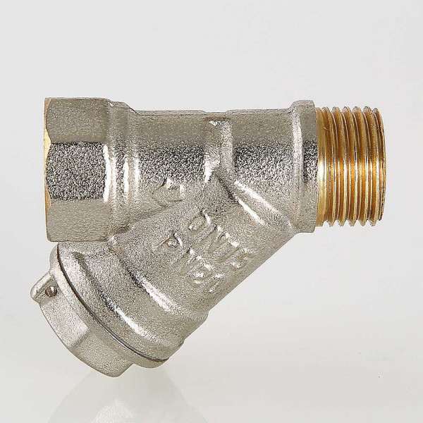 Фильтр косой 1/2" НВ Valtec никель (VT.191.N.04) Фильтр косой 1/2" НВ Valtec никель (VT.191.N.04)