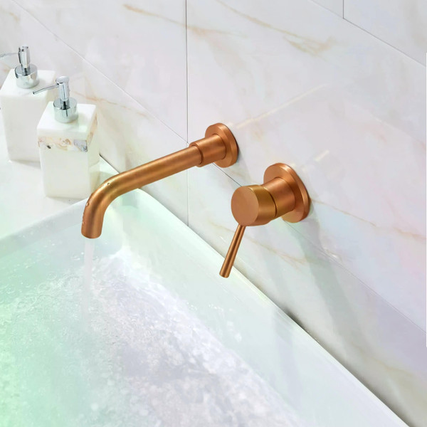 Смеситель для раковины Rea Lungo long медь матовая (REA-B4601) Смеситель для раковины Rea Lungo long медь матовая (REA-B4601)