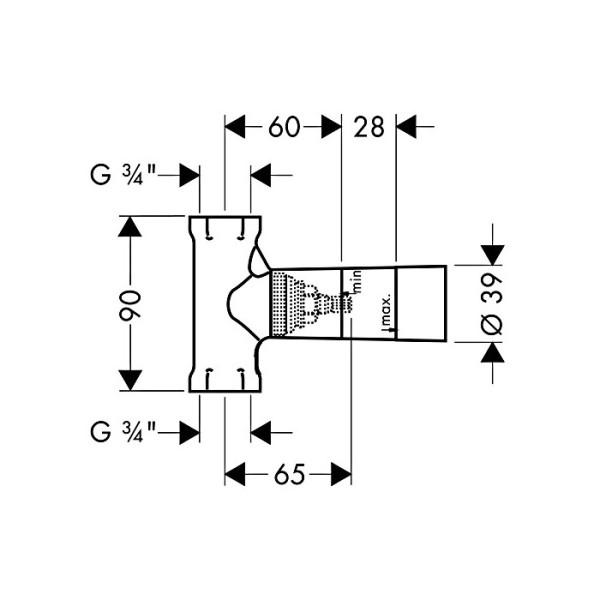 Вентиль запорный Hansgrohe скрытая часть (15973180) Вентиль запорный Hansgrohe скрытая часть (15973180)