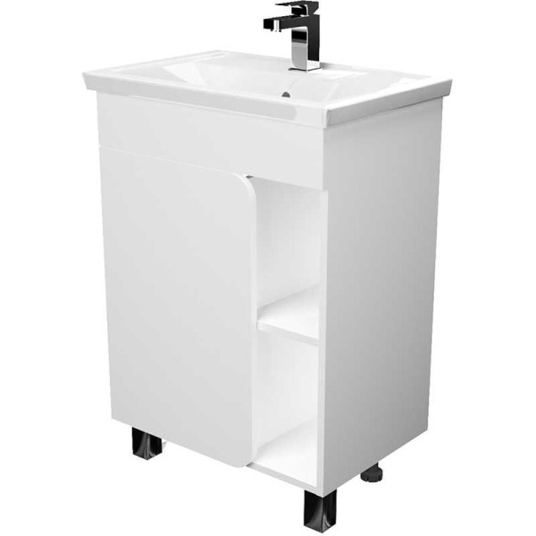 Тумба подвесная 1Marka Nuvo 610*410*850 белая (У76055)