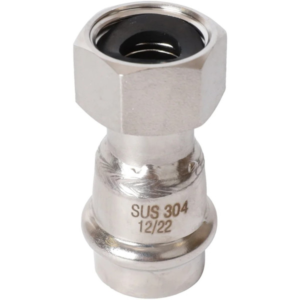 Переход 18х1/2"B с накидной гайкой Rommer из нержавеющей стали (пресс) (RSS-0026-001812) Переход 18х1/2"B с накидной гайкой Rommer из нержавеющей стали (пресс) (RSS-0026-001812)