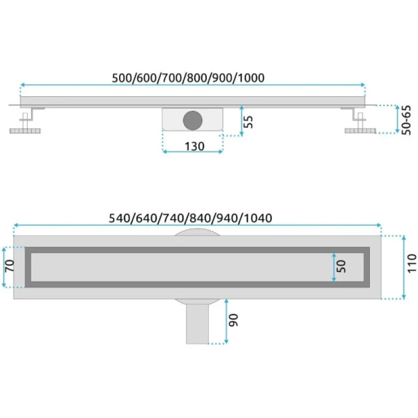 Лоток душевой Rea Neox pro 500 Black черный матовый (REA-G2741) Лоток душевой Rea Neox pro 500 Black черный матовый (REA-G2741)