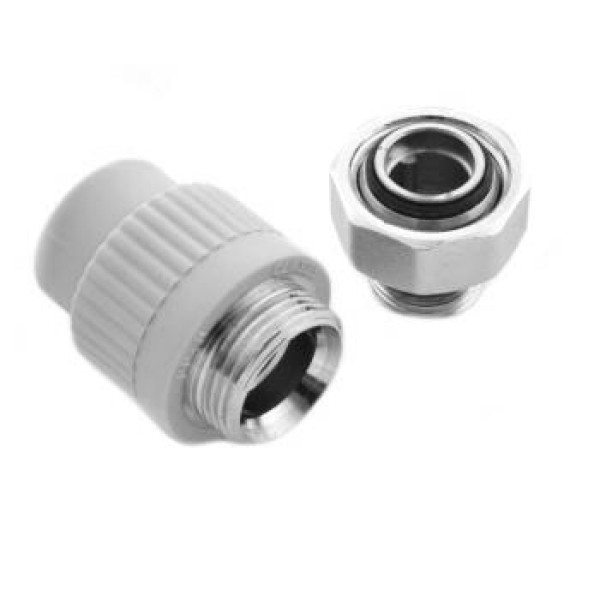 Переход PP-R Heisskraft 20*1/2"Н (с разъемным евроконусом) (3242020)
