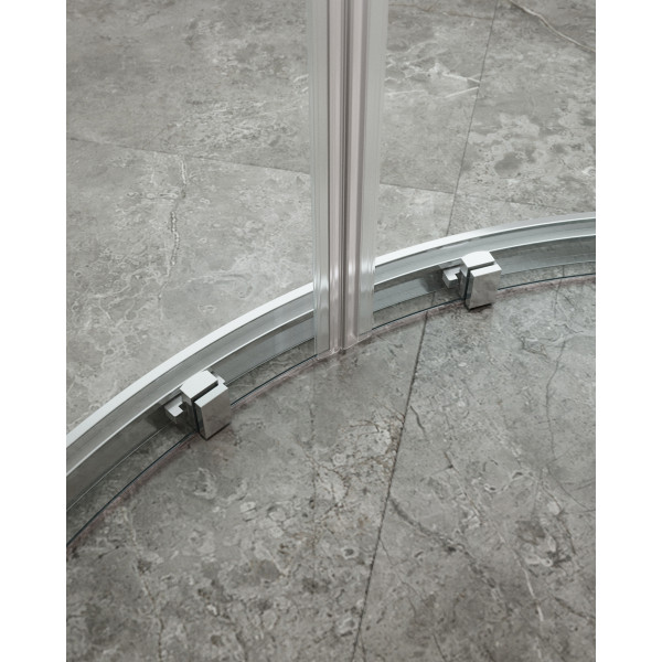 Душевой уголок Cezares Molveno 100x80x195 стекло прозрачное, профиль хром (MOLVENO-RH-2-100/80-C-Cr-IV)