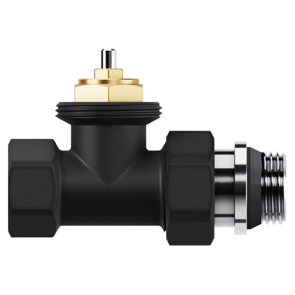 Комплект термостатический прямой 1/2" Royal Thermo Design М30х1,5 (Черный) (RATVDP11212BL) Комплект термостатический прямой 1/2" Royal Thermo Design М30х1,5 (Черный) (RATVDP11212BL)