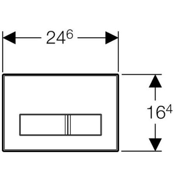 Клавиша смывная Geberit Sigma 50 (115.788.00.1)