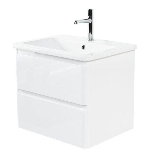 Тумба подвесная BelBagno Albano-CER 60 см Bianco Lucido (Albano-CER-600-2C-SO-BL)