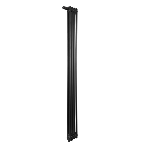 Радиатор стальной трубчатый Velar 2180 10 секций 1/2" V50 RAL 9005 глянц. нижнее подключение с термовентилем Радиатор стальной трубчатый Velar 2180 10 секций 1/2" V50 RAL 9005 глянц. нижнее подключение с термовентилем