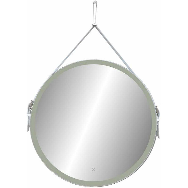 Зеркало с подсветкой Континент Millenium White Led D 650 на ремне из натуральной кожи белого цвета (ЗЛП738) Зеркало с подсветкой Континент Millenium White Led D 650 на ремне из натуральной кожи белого цвета (ЗЛП738)