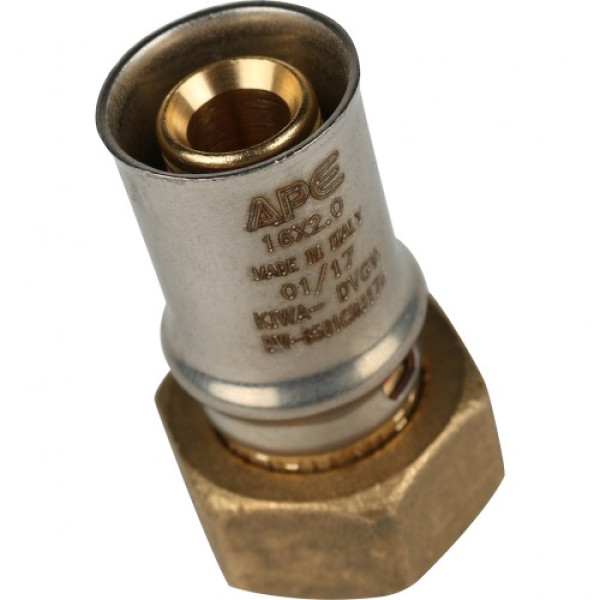 Соединение прямое 16*1/2" с накидной гайкой Stout (пресс) SFP-0016-001216 Соединение прямое 16*1/2" с накидной гайкой Stout (пресс) SFP-0016-001216