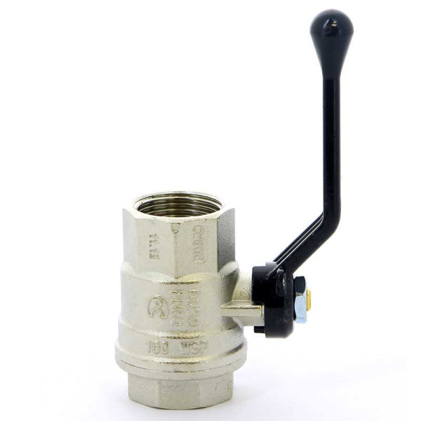 Кран Bugatti 3/4" ВВ шаровый Oregon 300 (черная ручка) (03000169)