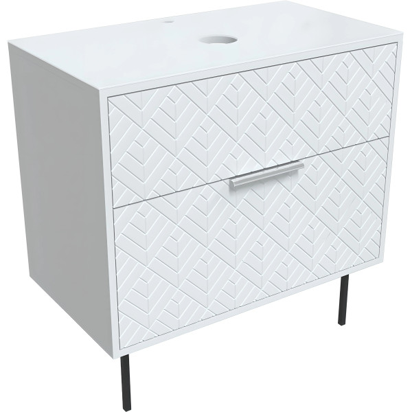 Тумба подвесная 1Marka Forest 800x440x600 белый (Ц0000008654)