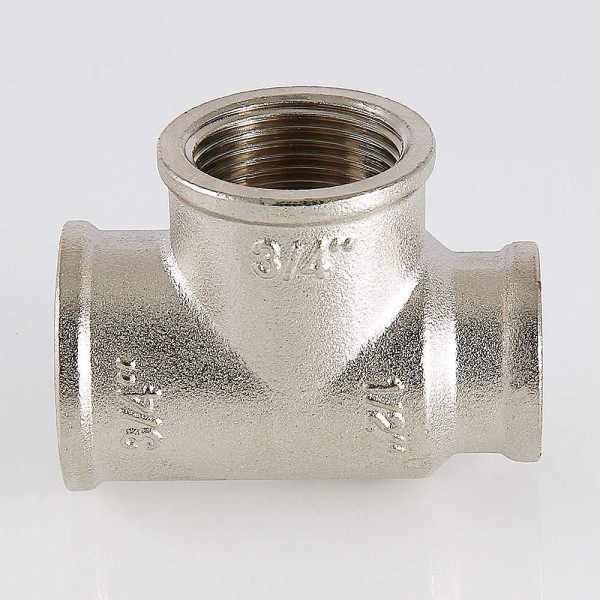 Тройник переходной 3/4"х1/2"х1/2" ВВВ Valtec (никель) (VTr.750.RN.050404) Тройник переходной 3/4"х1/2"х1/2" ВВВ Valtec (никель) (VTr.750.RN.050404)