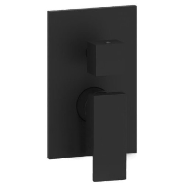 Смеситель для ванны и душа Paffoni Elle термостатический, черный (EL018NO/M)